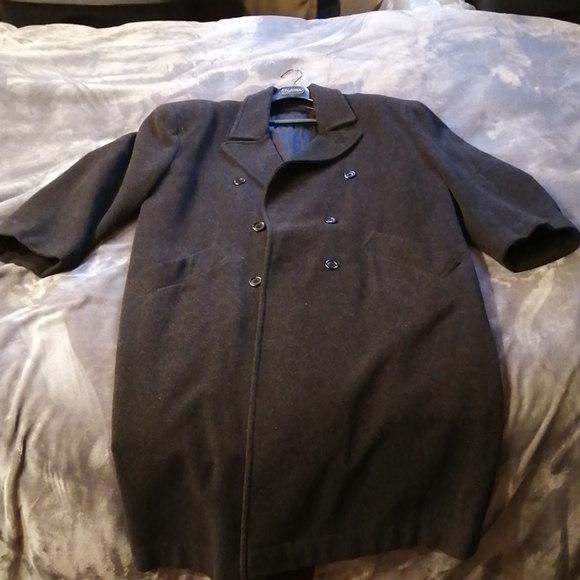 Byblos Black Overcoat or Trench Coat - Picture 7 of 7